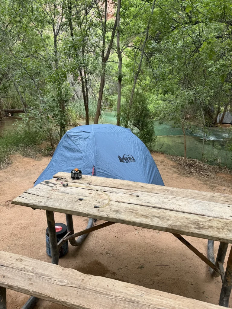 Tent at Havasu Falls