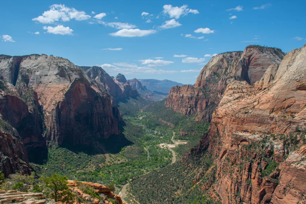 scenic views from Angels Landing