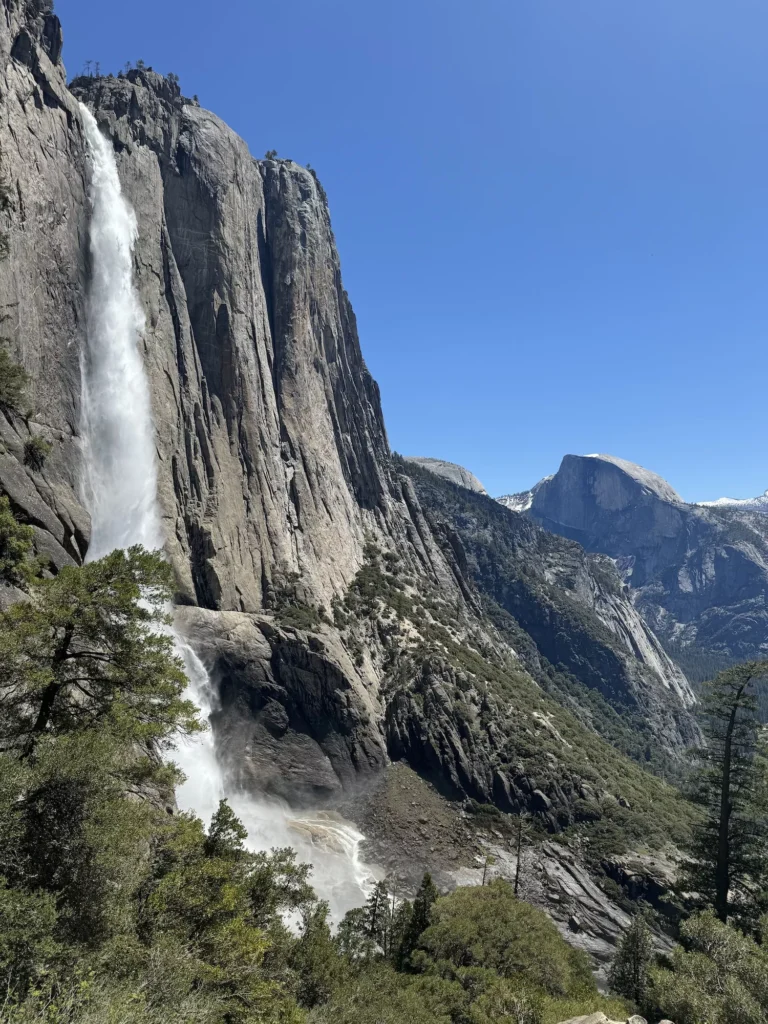 yosemite falls by half dome