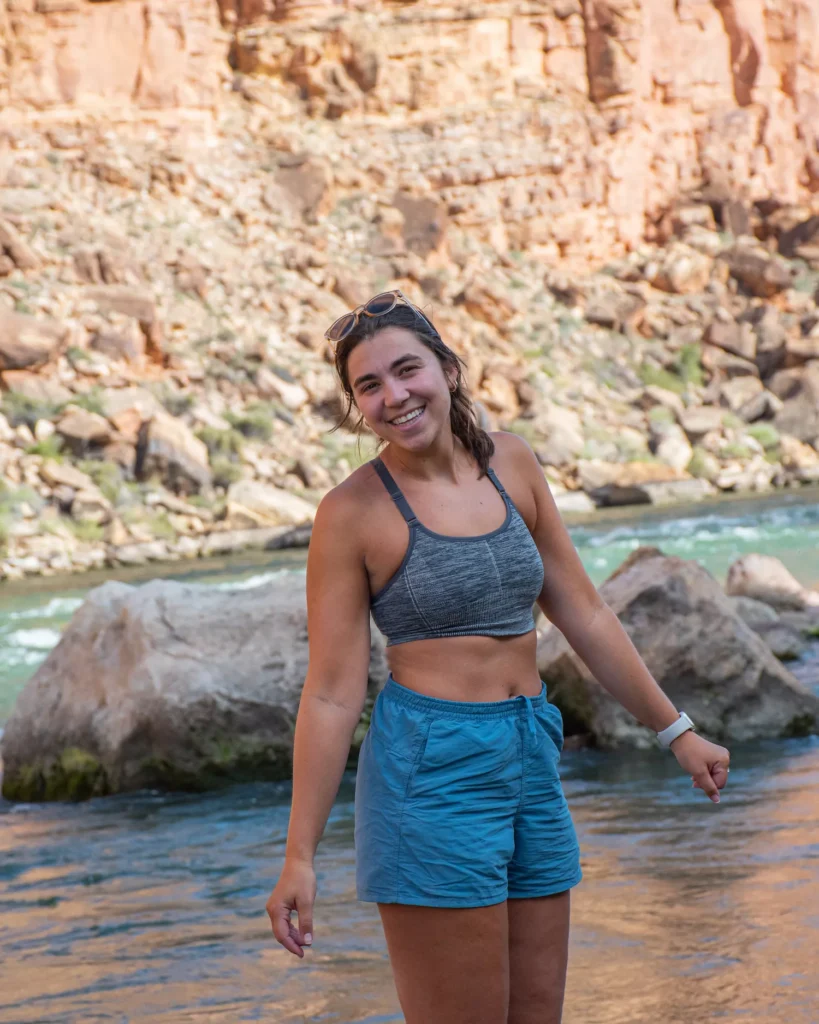 girl smiling at the Colorado