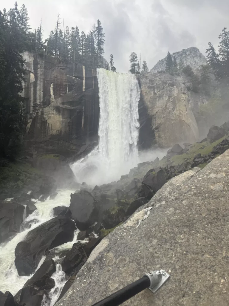 gushing vernal falls
