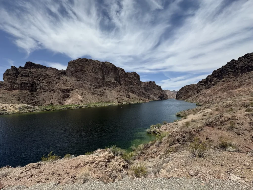view over the Colorado River in Black Canyon