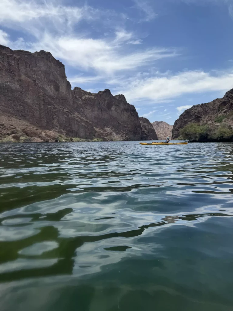 Waters of Colorado River near Emerald Cove and downstream from Hoover Dam