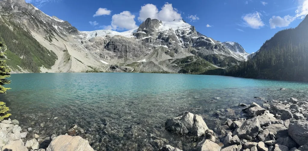 Panorama of Upper Joffre Lakes