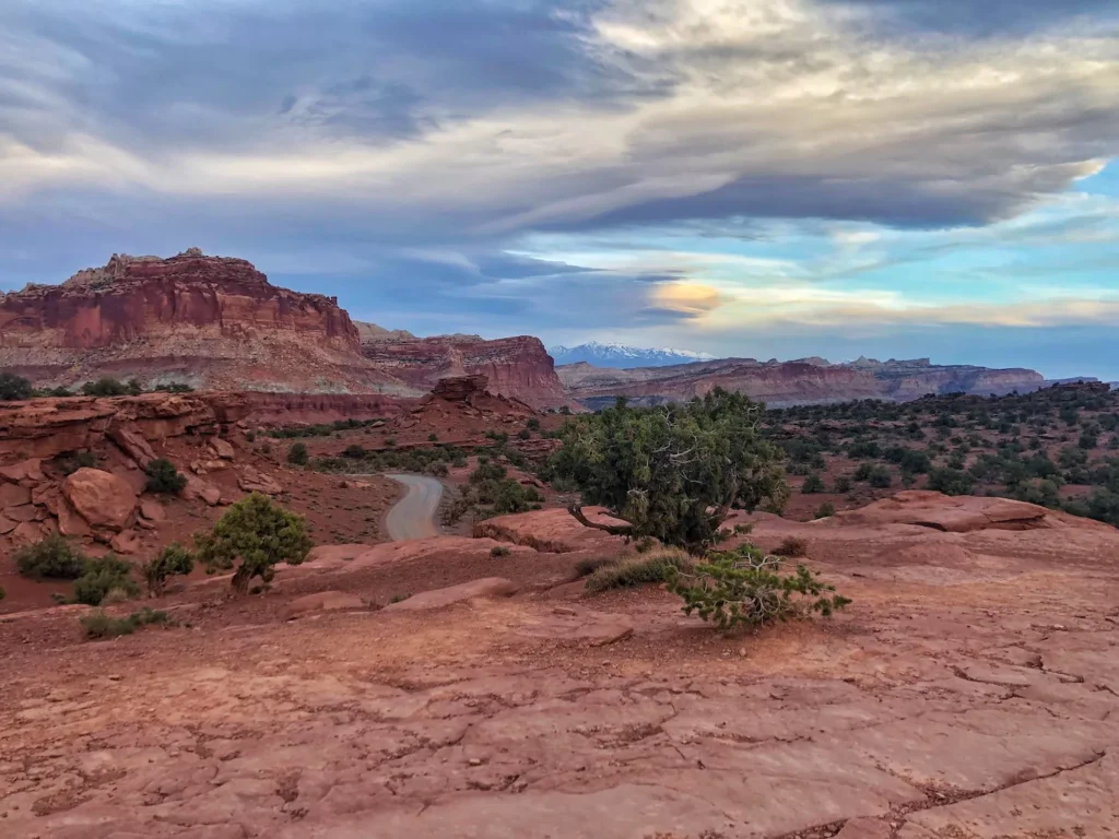 Sunset over Capitol Reef National Park