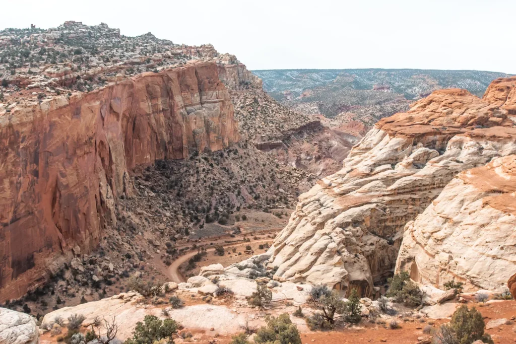 Views over Capitol Reef from the Cassidy Arch Trail