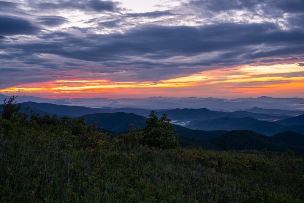 sunrise with vibrant pinks