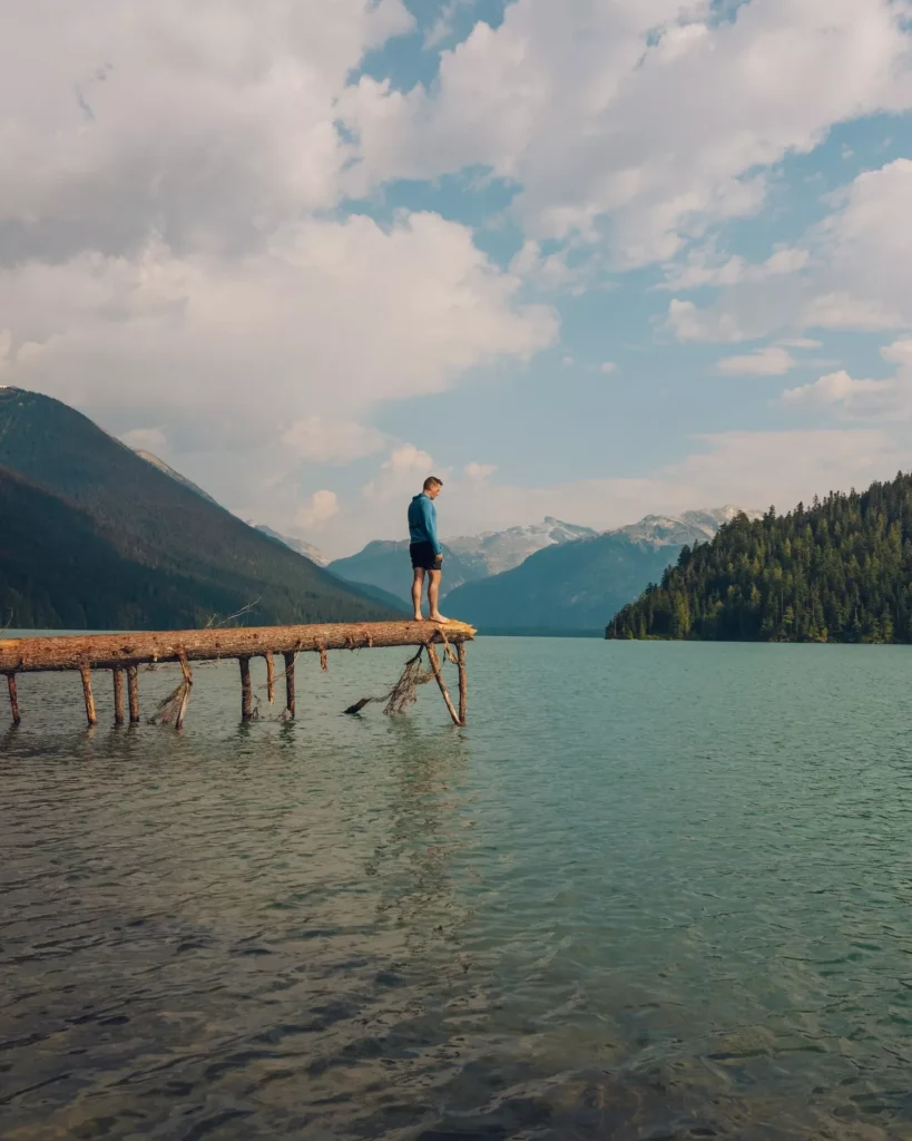 guy looking over the water