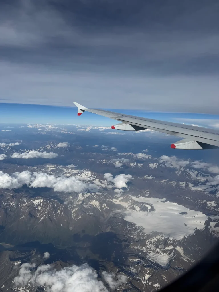 views out of the plane of dolomites