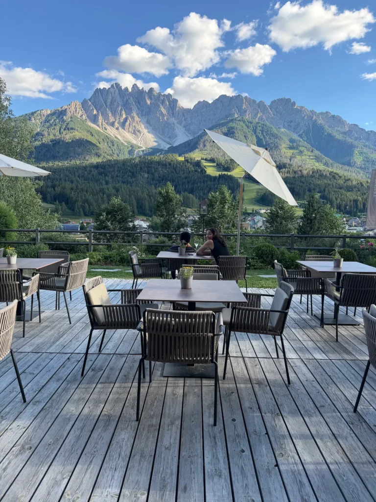 Restaurant view from Naturhotel