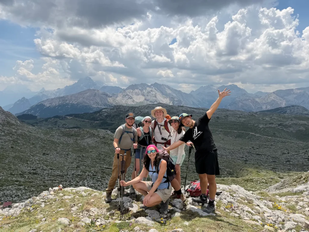 group of people smiling