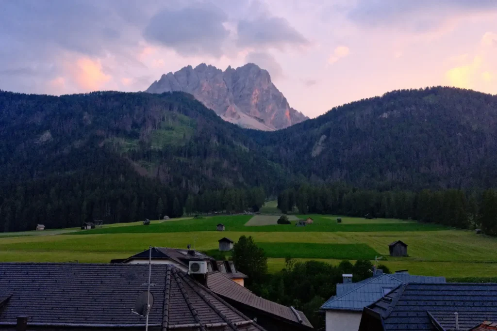 mountain view of dolomites