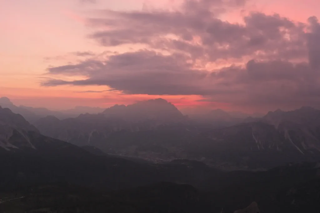 Sunrise view from Nuvolau