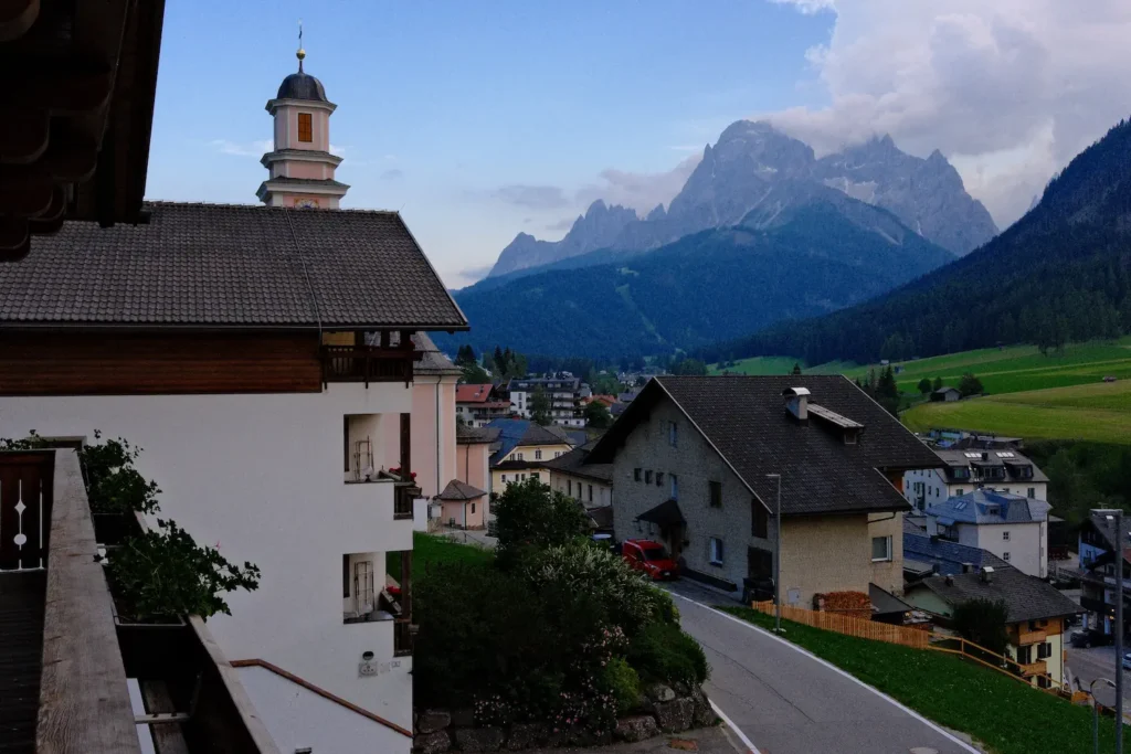 San Candido with gorgeous mountain