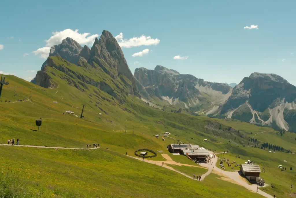 Seceda area on a sunny day