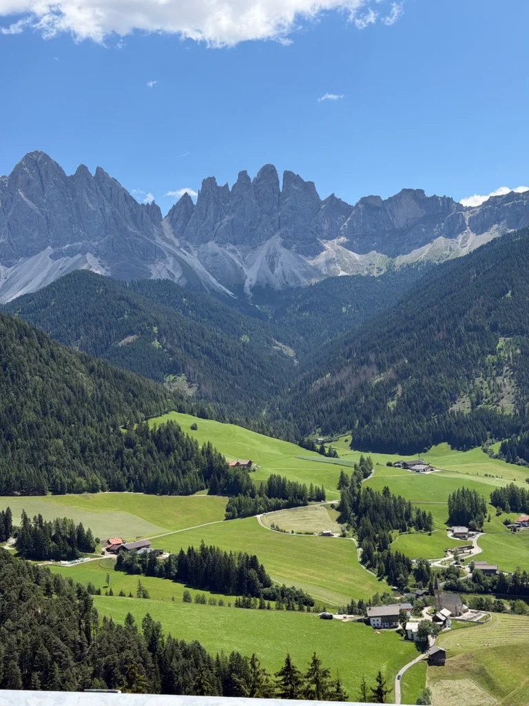 St Magdalena church in the Val di Funes