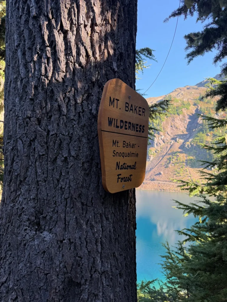 Mt Baker Wilderness sign